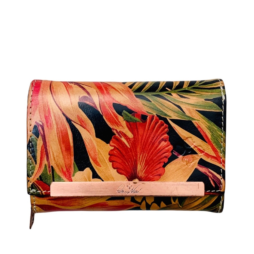 Patricia Nash Cametti  Tri-fold Wallet with Rose Gold Hardware